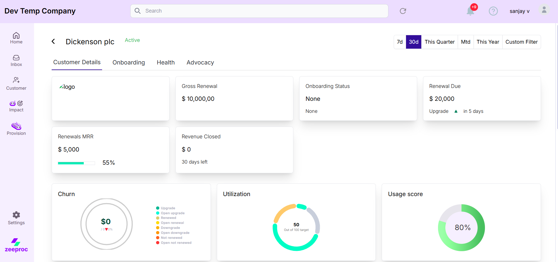 zeeproc Product Adoption