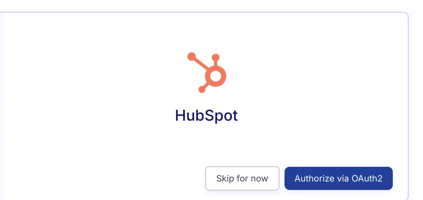 HubSpot OAuth in zeeproc