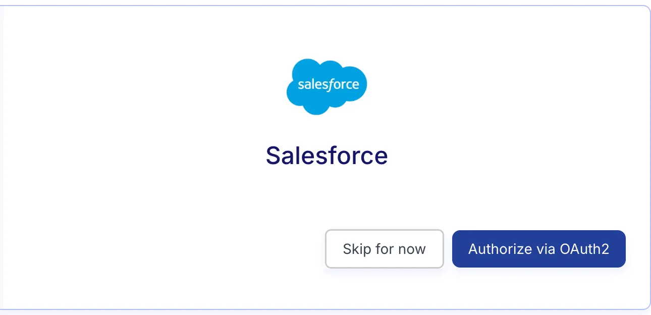 Salesforce OAuth in zeeproc